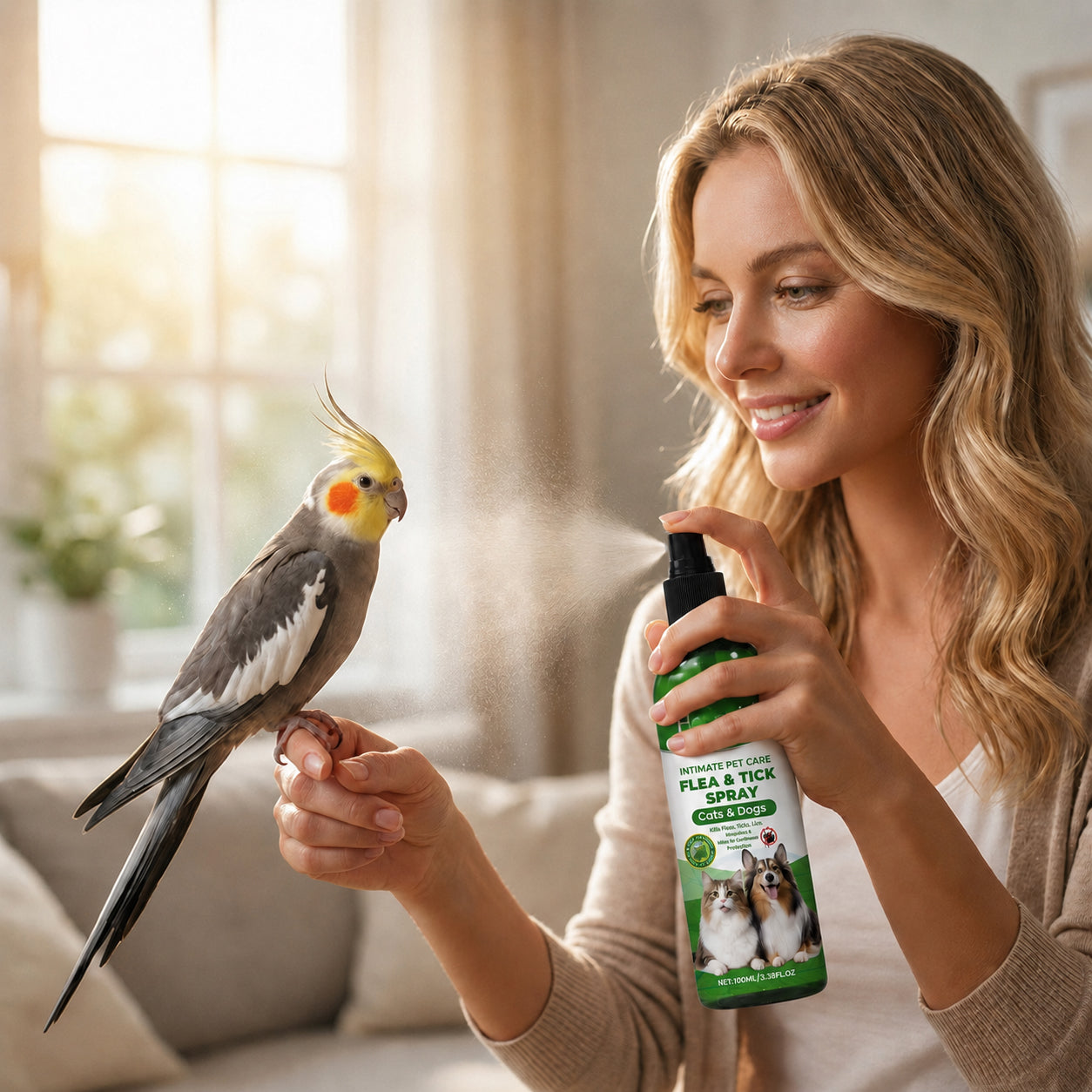 💥Gentle-formula pest repellent spray for pets—protect your pet from pests.😾