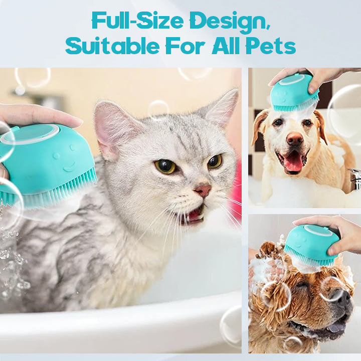 Hopmvia2-in-1 Soft Silicone Pet Bath & Massage Brush🐾✨