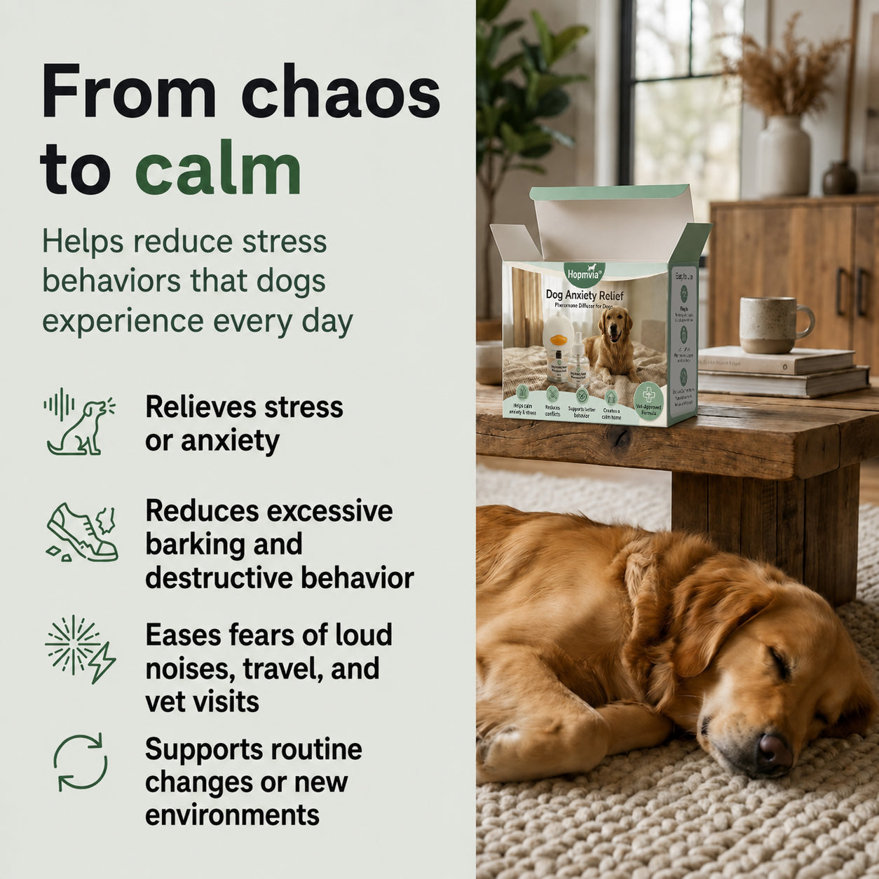 Soothing Solution for Pets (Cats & Dogs): Pheromone-Based Anti-Stress & Inappropriate Urination Prevention Set