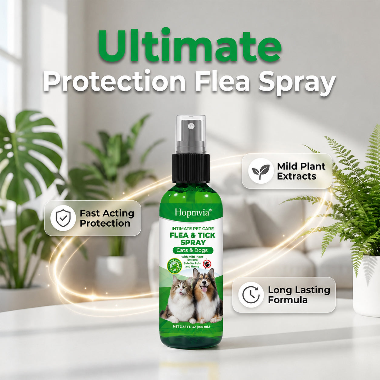 💥Gentle-formula pest repellent spray for pets—protect your pet from pests.😾