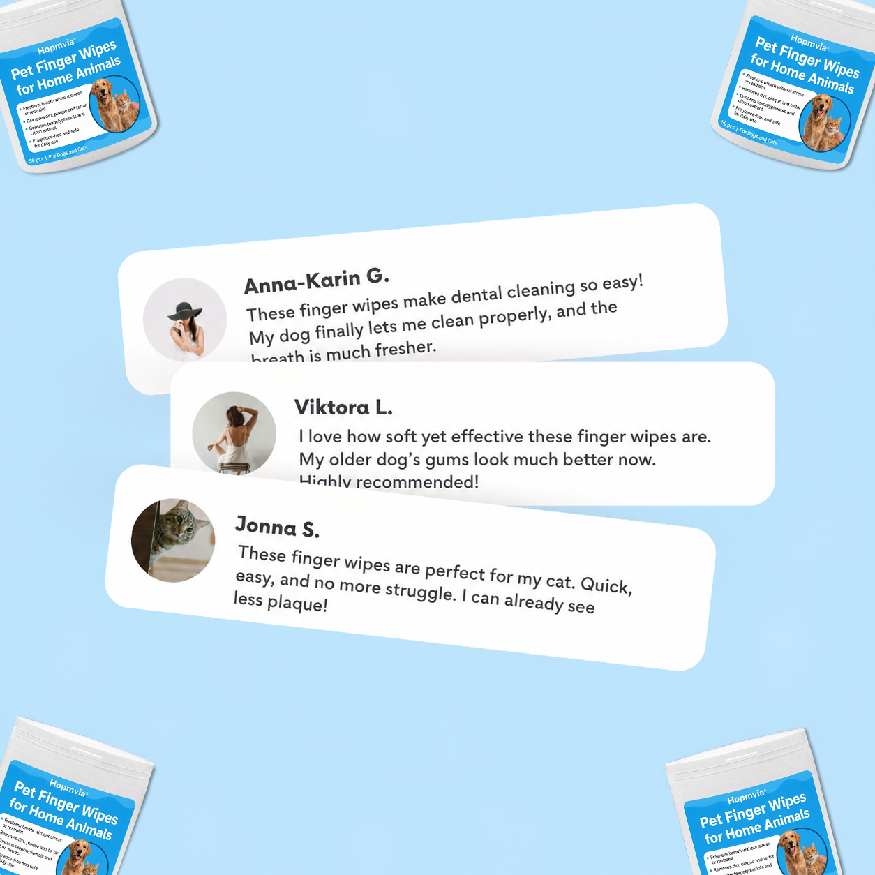 Pet-specific wipes, pet teeth-cleaning finger cots, non-woven wipes, disposable finger toothbrushes for dogs and cats, oral cleaning and tartar removal.