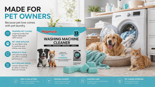 🔥Enjoy 49% OFF today--Washing Machine Cleaner Tablets – Deep Clean Washer Odors, Residue & Pet Hair Buildup