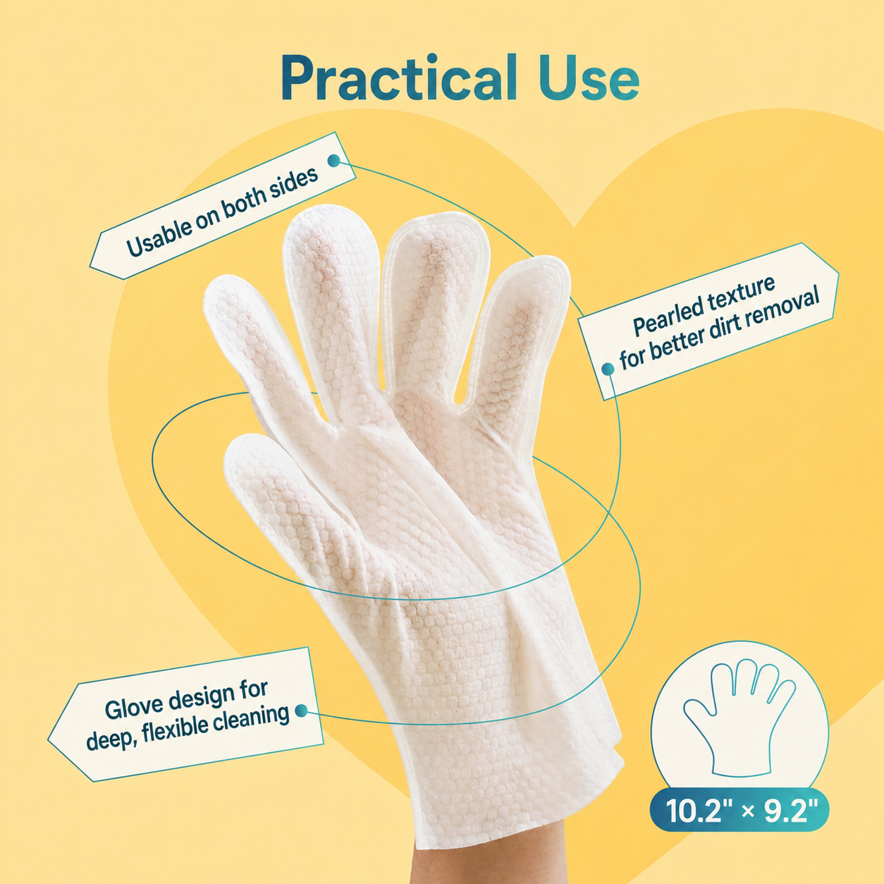 Hopmvia® No-Rinse Cleansing Gloves for Dogs and Cats