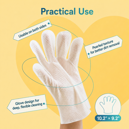 Hopmvia® No-Rinse Cleansing Gloves for Dogs and Cats