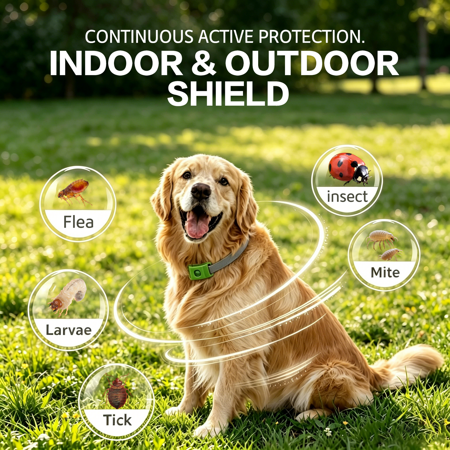 Hopmvia™ – 12 months of natural flea and tick protection; the top choice for outdoor mosquito defense for pets.