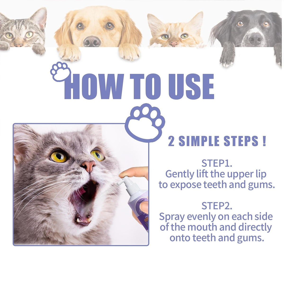Hopmvia™ Pet Dental Care Spray – Dental Care & Fresh Breath