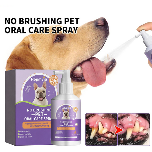 Hopmvia™ Pet Dental Care Spray – Dental Care & Fresh Breath