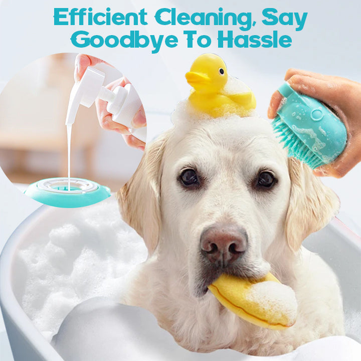 Hopmvia2-in-1 Soft Silicone Pet Bath & Massage Brush🐾✨
