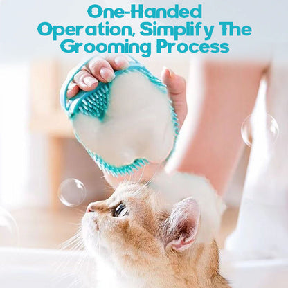 Hopmvia2-in-1 Soft Silicone Pet Bath & Massage Brush🐾✨