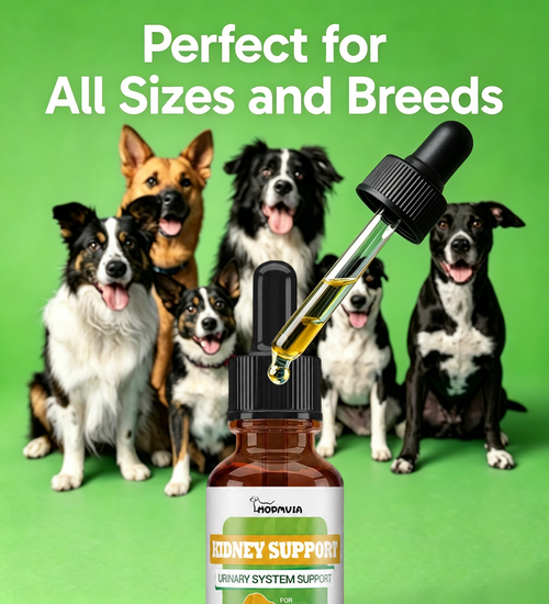 Hopmvia™Pet nutritional supplements to boost energy and vitality; pet body care supporting hip, joint, skin, and coat health—suitable for puppies and senior dogs.