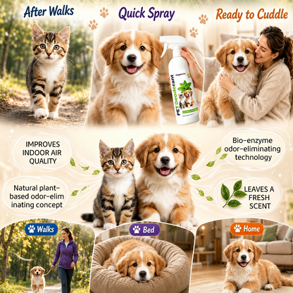 Hopmvia®A safety-grade deodorizing spray that eliminates odors instantly, provides long-lasting freshness, and is safe for contact with pets.