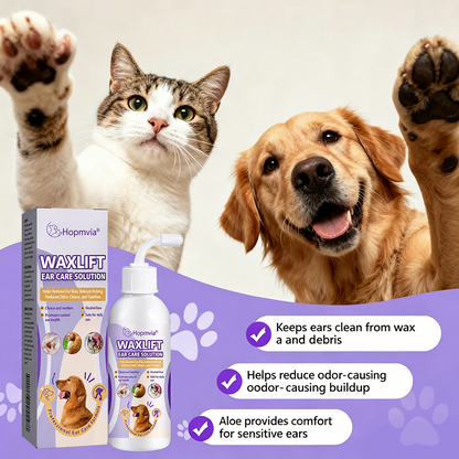 Hopmvia® Official Flagship Store | Say Goodbye to Odor & Itching Rediscover Clean, Healthy Ears! Professional Pet Ear Cleaning Drops🔥