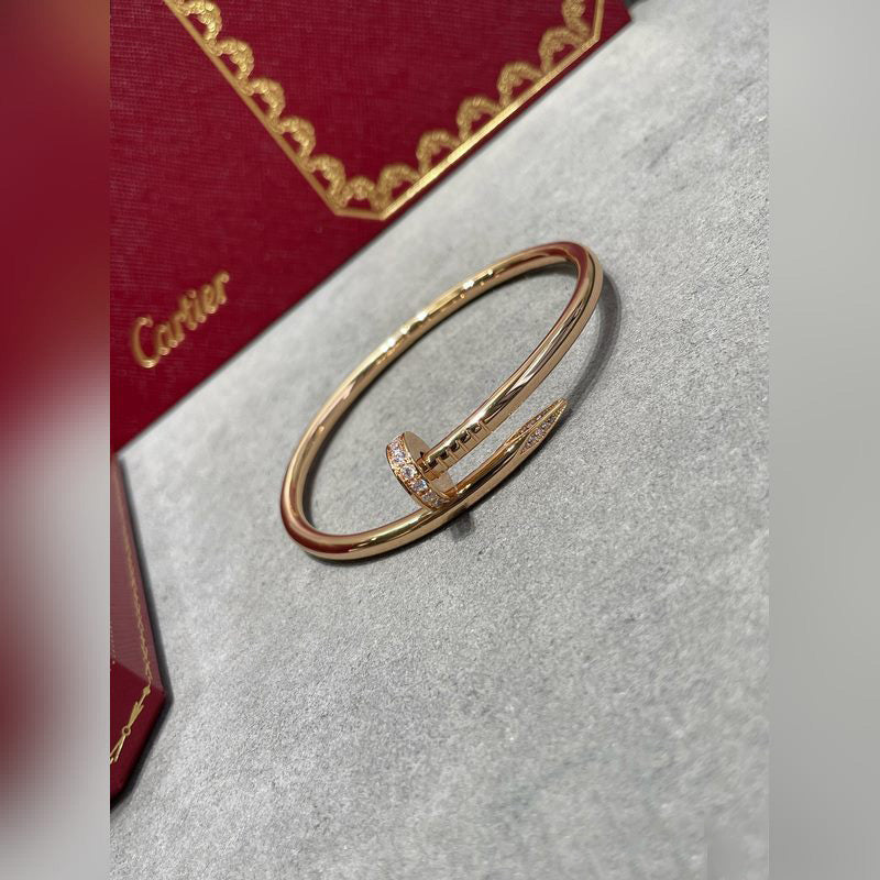 Rose gold with diamonds